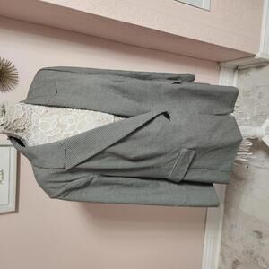 NWT Lane Bryant black white gingham Blazer Jacket 22 extra buttons